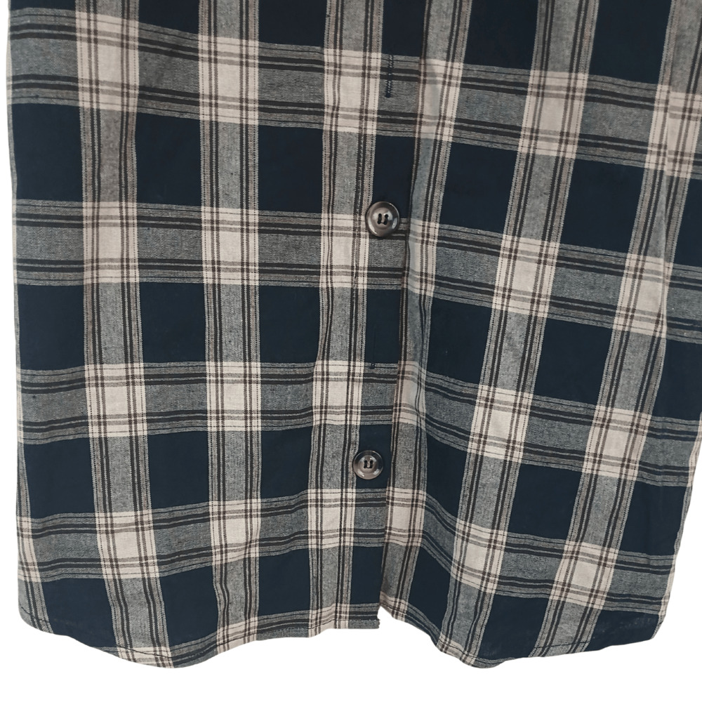 Cupshe Dress Women's Belted Sz Small Plaid Mini Shirt Dress  Button Down - Picture 10 of 10